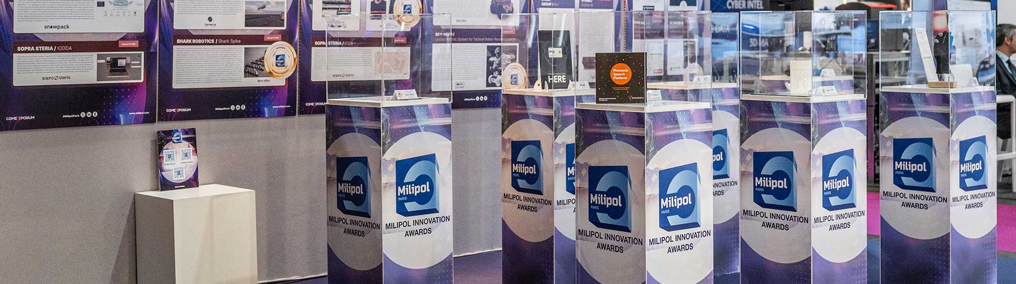 milipol's innovation awards booth