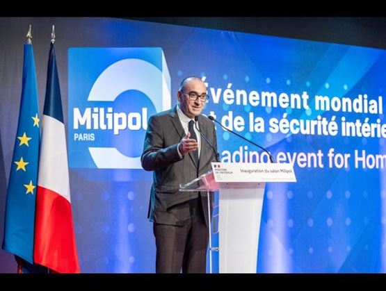 French Ministor of Interior Laurent Nunez at Milipol Paris 2025