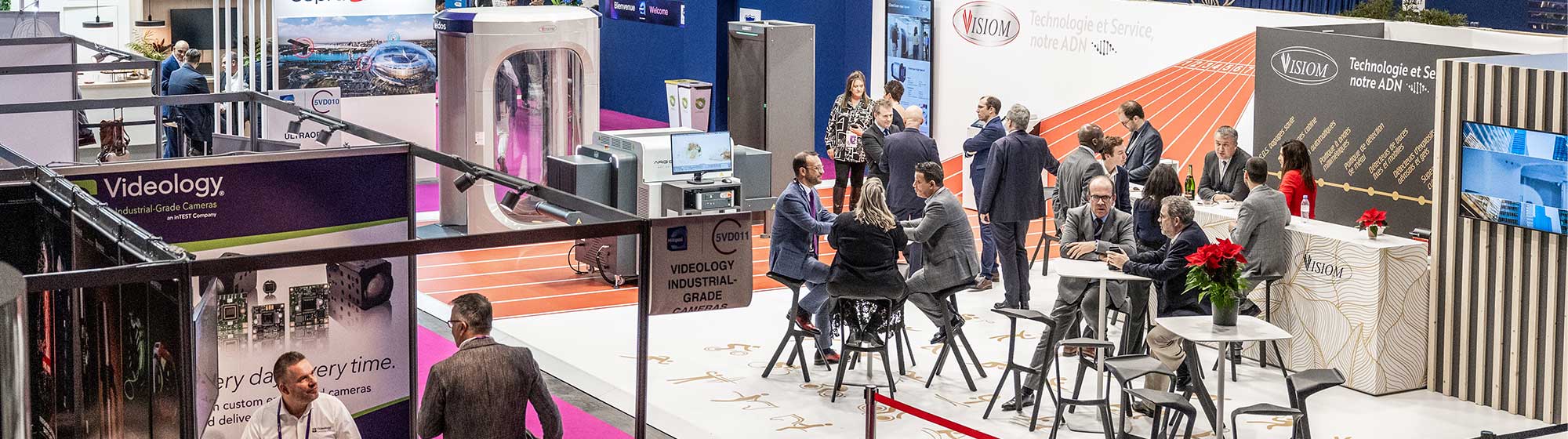 Vue aérienne du stand Visiom