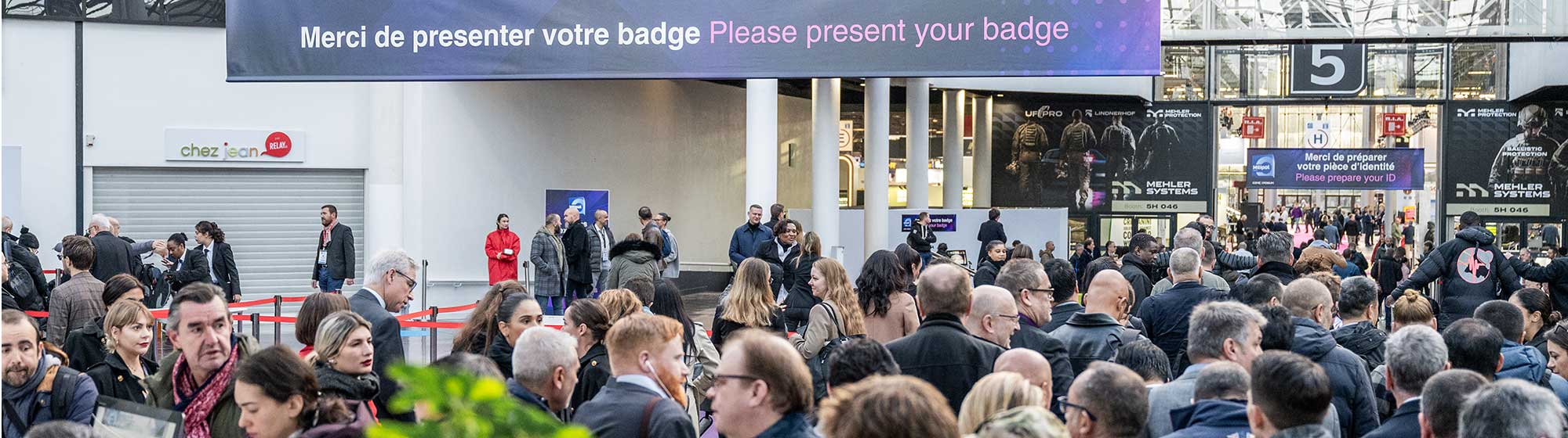 Entrée visiteurs Milipol Paris 