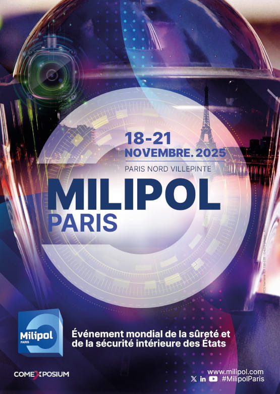 Key visual of the 2025 edition of Milipol Paris