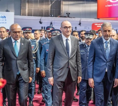 Gérald Darmanin, French Minister of the Interior, accompanied by numerous official French and international delegations at Milipol Paris Inauguration