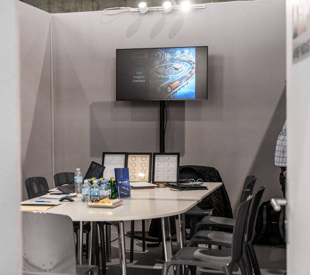 Meeting room reserved for business meetings during Milipol Paris.