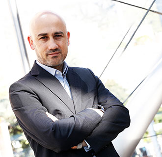 Portrait of Jérôme SAIZ, Consultant en protection des entreprises et Fondateur d'OPFOR Intelligence, and Member of the Milipol Innovation Awards jury in the cybersecurity category