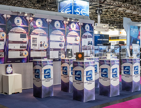 milipol's innovation awards booth